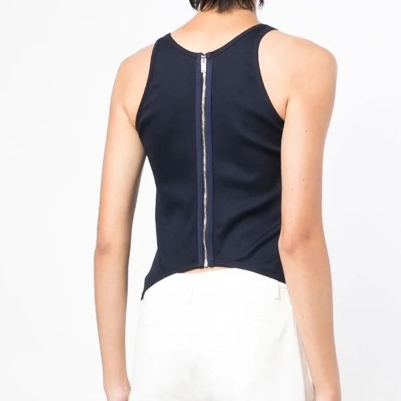 Unisex Dion Lee Navy Corset-Style Tank Top - Picture 2 of 15